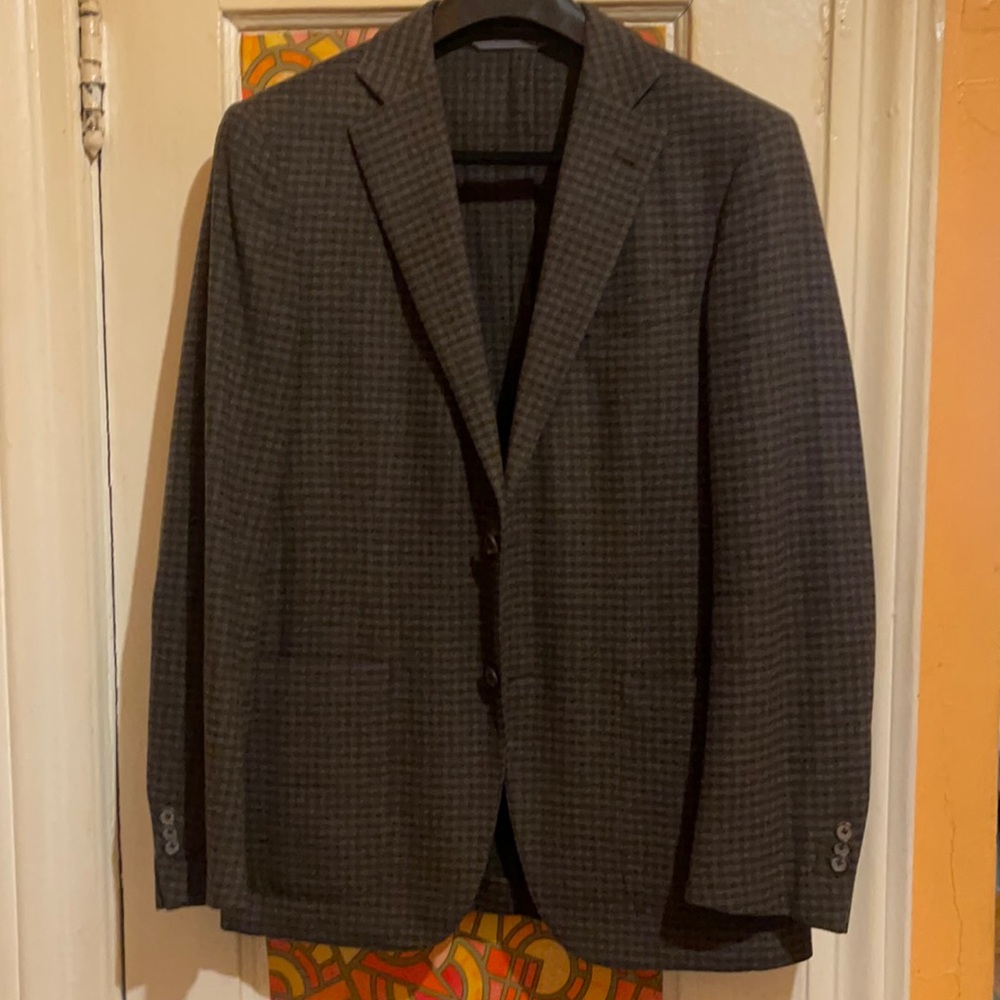 Ermenegildo Zegna Street sport coat cashmere wool blend unlined patch pockets